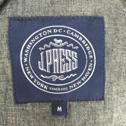 ジェイプレス J.PRESS リネン コットン ナイロン ミックスファブリック 4B シャンブレー テーラード ジャケット メンズ import:M