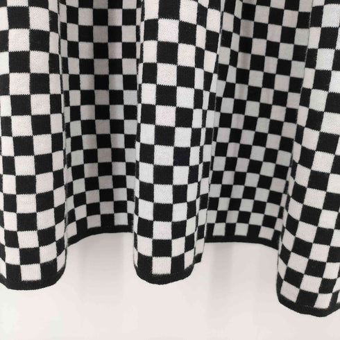 ブラックバイマウジー BLACK by moussy block check knit dress レディース FREE