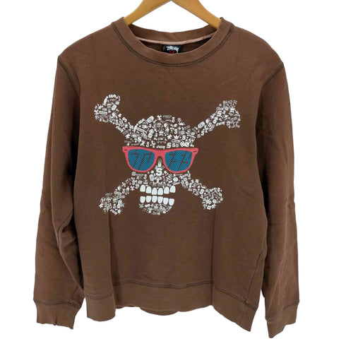 ステューシー Stussy スカル×グラサン プリントロゴスウェット メンズ import:M