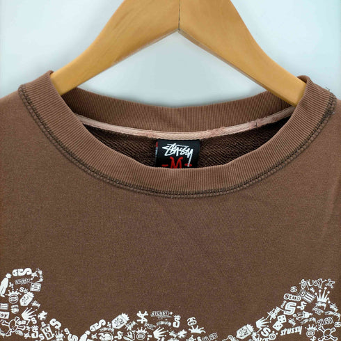 ステューシー Stussy スカル×グラサン プリントロゴスウェット メンズ import:M