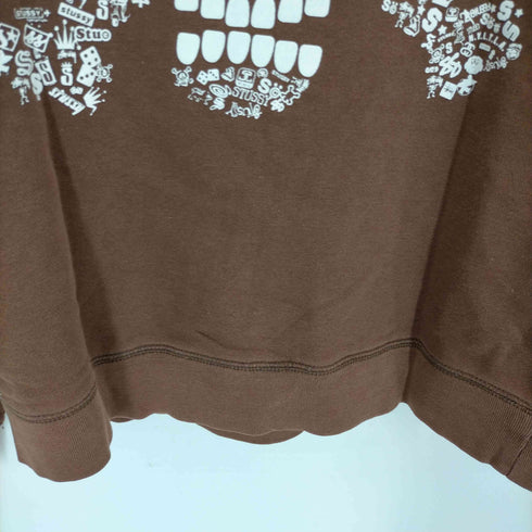 ステューシー Stussy スカル×グラサン プリントロゴスウェット メンズ import:M