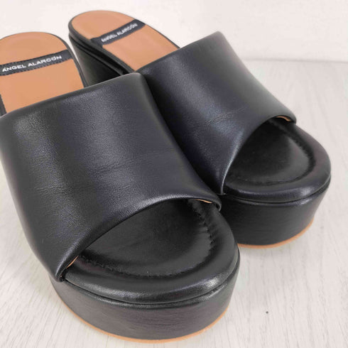 ANGEL ALARCON OLDY LEATHER PLATFORM SANDAL レディース EUR:35
