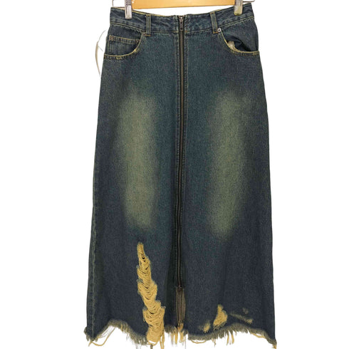ジーナシス JEANASIS クラッシュ デニム スカート レディース JPN:M