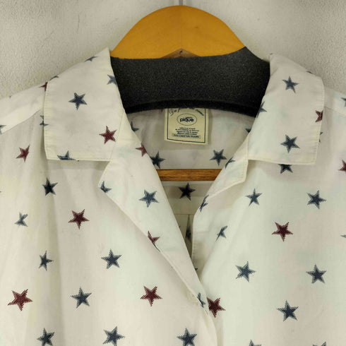 ジェラートピケ gelato pique 総柄 L/S オープンカラーパジャマシャツ レディース