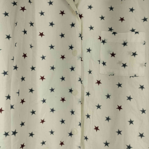 ジェラートピケ gelato pique 総柄 L/S オープンカラーパジャマシャツ レディース
