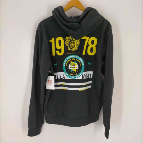 ディーゼル DIESEL ロゴプリントパーカー メンズ import:L