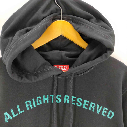 ディーゼル DIESEL ロゴプリントパーカー メンズ import:L