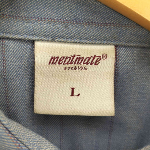 mentmateモンマルトさん 襟刺繍レギュラーカラーシャツ メンズ JPN:L