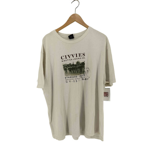 ノーティカ NAUTICA USA製 CIVVIES クルーネックtシャツ メンズ import:L