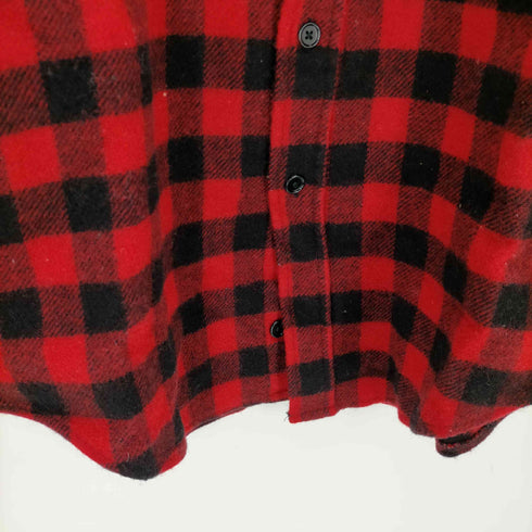 ウールリッチ WOOLRICH USA製 三角タグ バッファローチェック ウールネルシャツ メンズ