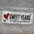 スウィートイヤーズ SWEET YEARS ビンテージ加工プリントTシャツ メンズ import:M