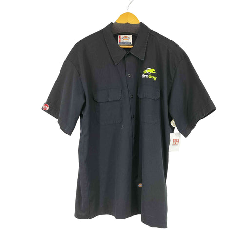 ディッキーズ Dickies 企業ロゴ刺繍 S/S ワークシャツ メンズ 4XL