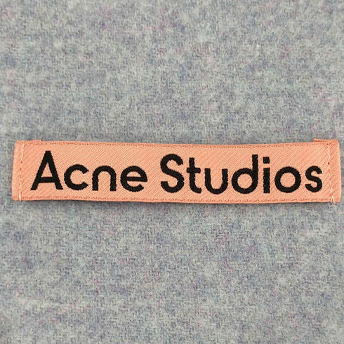 アクネストゥディオズ ACNE STUDIOS ロゴラベル ウールフリンジマフラー レディース