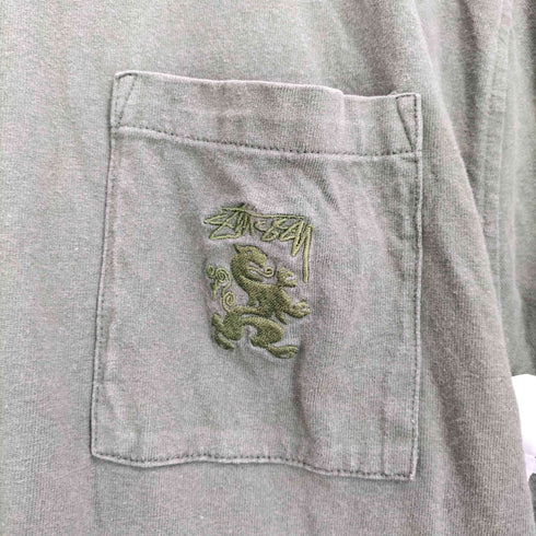ステューシー Stussy 21SS Regal Pocket 刺繍 半袖 Tシャツ メンズ import:XL