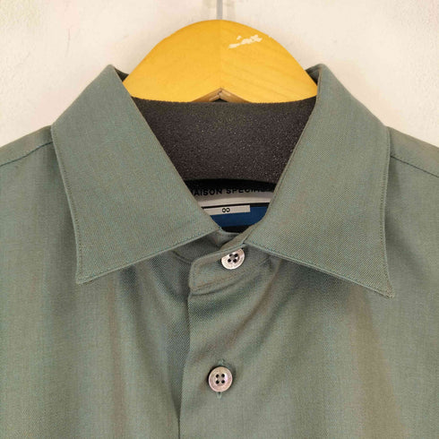 メゾンスペシャル MAISON SPECIAL High Count Wool Prime-Over Shirt メンズ 00