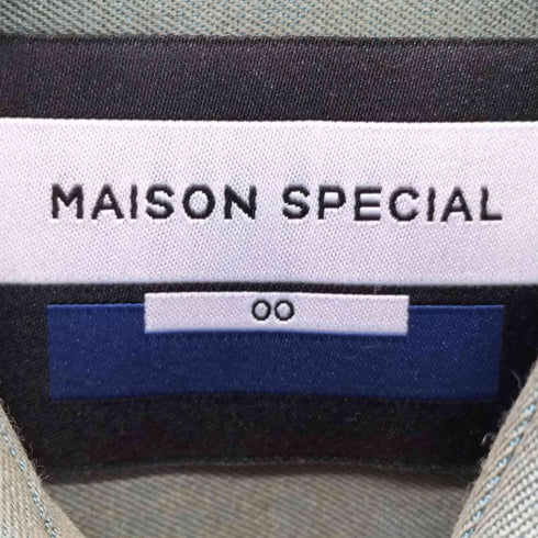 メゾンスペシャル MAISON SPECIAL High Count Wool Prime-Over Shirt メンズ 00