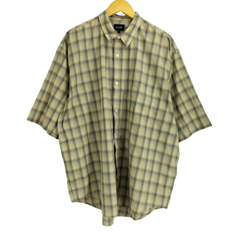 ビームス BEAMS 22SS オンブレチェック イージーシャツ 半袖 メンズ JPN:L