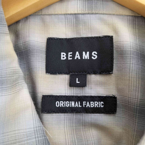ビームス BEAMS 22SS オンブレチェック イージーシャツ 半袖 メンズ JPN:L