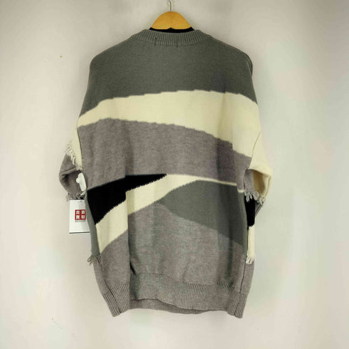 FVLMEN フリンジボーダーニット メンズ