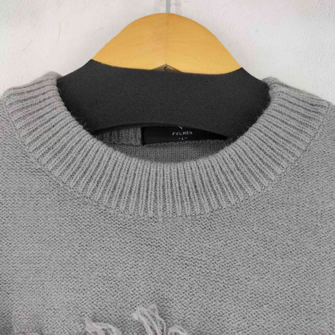 FVLMEN フリンジボーダーニット メンズ