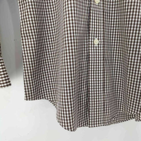ブルックスブラザーズ BROOKS BROTHERS SLIM FIT チェック ボタンダウンシャツ メンズ import:S