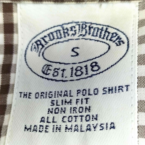 ブルックスブラザーズ BROOKS BROTHERS SLIM FIT チェック ボタンダウンシャツ メンズ import:S