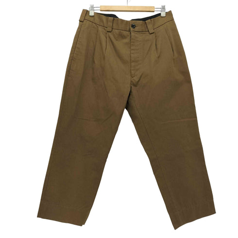 マーガレットハウエル MARGARET HOWELL 19AW HEAVY COTTON DRILL ツータックトラウザーズ メンズ JPN:XL