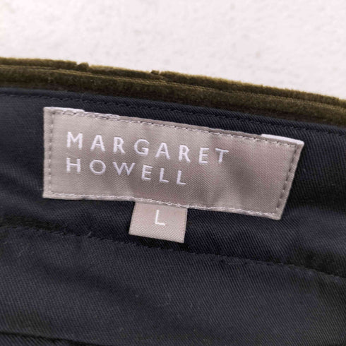 マーガレットハウエル MARGARET HOWELL 太畝コーデュロイ タックパンツ シンチバック メンズ JPN:L