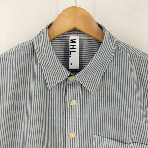 エムエイチエル MHL. コットンストライプシャツ メンズ JPN:M