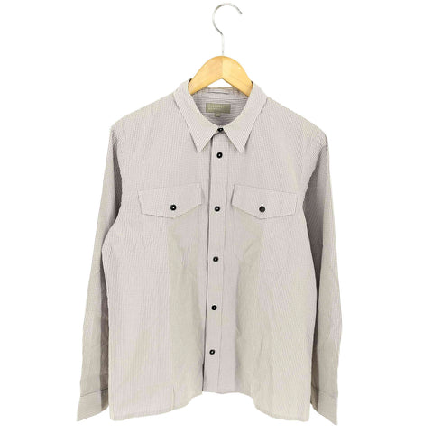 マーガレットハウエル MARGARET HOWELL コットン L/Sギンガムチェックシャツ フラップポケット メンズ JPN:M