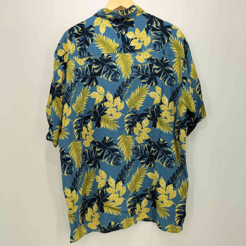 ピューリタン PURITAN 90-00S 韓国製 ボタニカル柄 S/S レーヨン シャツ メンズ import:XL