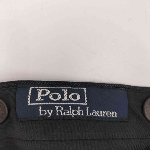 ポロバイラルフローレン Polo by RALPH LAUREN ポニー無し 裏地レーヨン ヴァージン ウール ストライプ 2タック スラックス パンツ メンズ 42