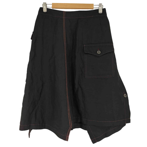 クレッセント Crescent ステッチ加工 リネン ラップスカート レディース JPN:M