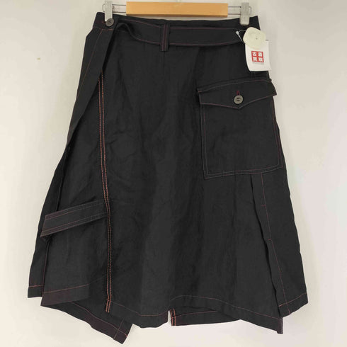 クレッセント Crescent ステッチ加工 リネン ラップスカート レディース JPN:M