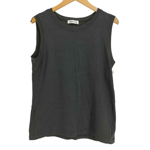 バビロン BABYLONE 24ss コットンリネンスラブノースリカットソー レディース FREE