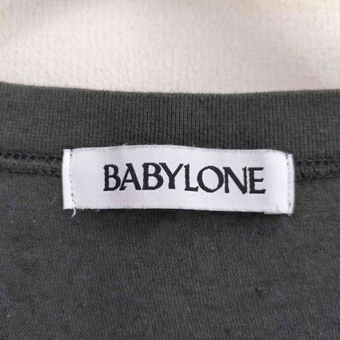 バビロン BABYLONE 24ss コットンリネンスラブノースリカットソー レディース FREE