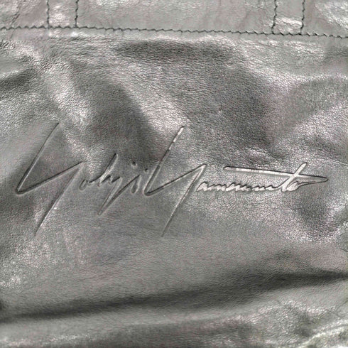 ヨウジヤマモト Yohji Yamamoto NOVELTY レザー ミニトートバッグ メンズ