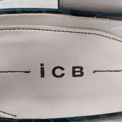 アイシービー ICB クロコ型押しポインテッドパンプス レディース 3