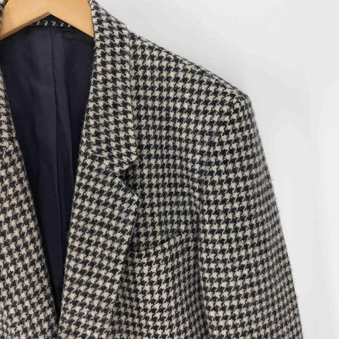 メルローズ MELROSE 千鳥格子 ウール ツイード 2B テーラード ジャケット メンズ