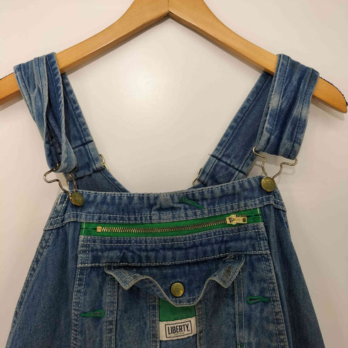 リバティ LIBERTY ロゴ刺繍 デニム オーバーオール メンズ 48×30