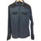 アルマーニジーンズ ARMANI JEANS SLIM コーデュロイ切替デニムシャツ メンズ M