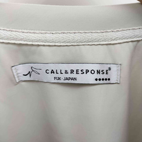 コールアンドレスポンス CALL&RESPONSE -SPEEDWIND-5分袖プルオーバー-ジオメトリック トカゲ メンズ