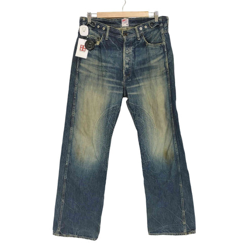 Y2K prps ダメージ加工ステッチデザインデニムパンツ MADE IN JAPAN メンズ 34