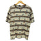 CARGO 総柄 ボーダー モックネック Tシャツ メンズ JPN:M