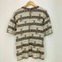CARGO 総柄 ボーダー モックネック Tシャツ メンズ JPN:M