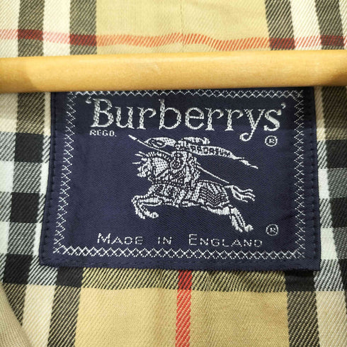 バーバリーズ BURBERRYS MADE IN ENGLAND 裏地ノバチェック ステンカラーコート メンズ 38SHORT