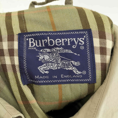 バーバリーズ BURBERRYS 裏地チェック イングランド製 中綿ジップアップ モッズコート メンズ