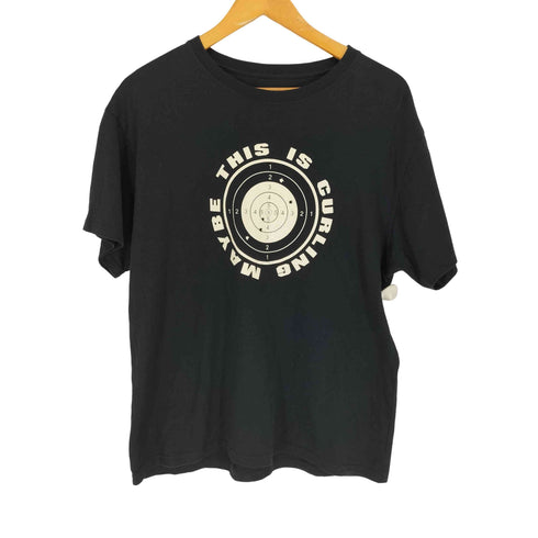 MAYBE THIS IS CURLING プリントTシャツ メンズ