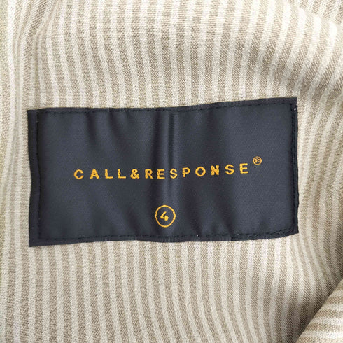 コールアンドレスポンス CALL&RESPONSE ストライプシアースラックス メンズ 4