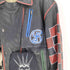 MIRAGE Messageries Aeriennes Mirage Bomber カスタム ペイント スタッズ パンク パイロット レザー ジャケット メンズ 38